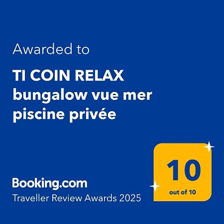 TI COIN RELAX bungalow vue mer piscine privée Saint-Francois  Esterno foto